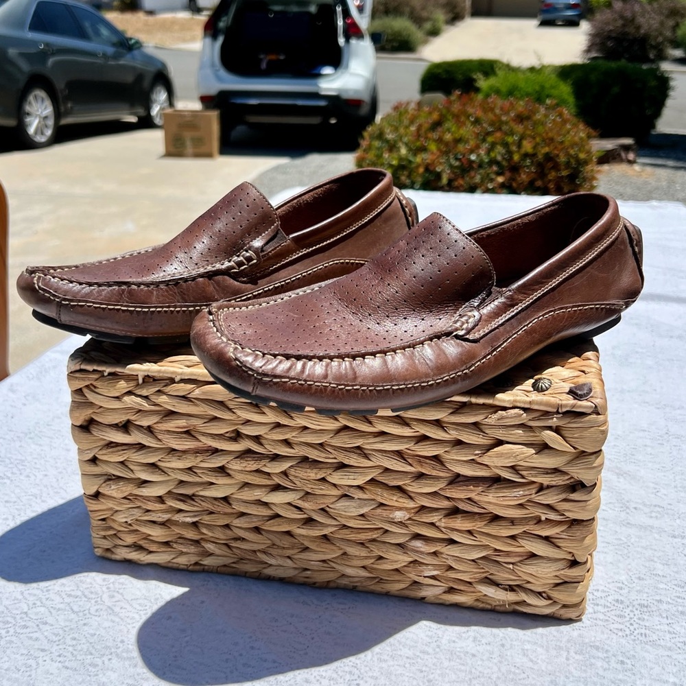 leather loafers